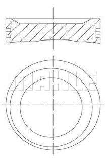 PİSTON 85.50MM 0.50 E36 E46 316I 318I 1.9I 98-01 M43B19  (118 PS) resmi