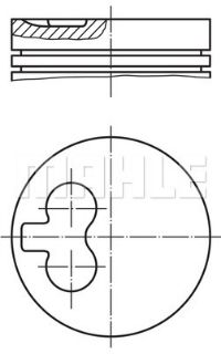 PİSTON SEGMAN TAKIM PARTNER SCUDO BERLİNGO EXPERT JUMPY DW8 / DW8B (82,80MM) / (0,60 FARKLI) / ( 0,20 KISA resmi