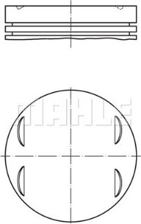 PİSTON 84.00MM STD E46 330 CI-XI E39 530I E65 E66 E67 730I E83 X3 E53 X5 3.0I 00- M54B30 resmi