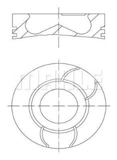 PİSTON SEGMAN P107 P1007 P206 P307 BİPPER NEMO C1 C2 C3 DV4TD (1,4HDI 8V) FORD FİESTA 1,4TDCI (73,70) / (STD 0,20 KISA) resmi