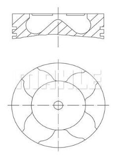 PİSTON 84.00MM STD E46 320D E39 520D 2.0D 00- M47D20 resmi