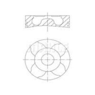 PİSTON SEGMAN P206 P307 PARTNER II BERLİNGO II C4 C5 II P308 P3008 P5008 DV6 (1,6HDI 16V) FOCUS CMAX 1,6TDCI (75,00MM) / (STD) EURO4 MOTOR resmi