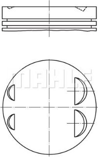 PİSTON 84.00MM STD E36 525I E34 525I-IX 24V 2.5I 91-97 M50B25 resmi