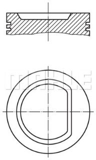 PİSTON  86.00MM STD  406 605 R 806 605 EVASION XANTIA XM XU1 2.0T  X10J2TE resmi