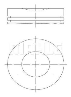PİSTON 85.00MM STD 206 207 406 407 2.0 136 PS EW10J4 resmi