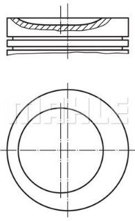 PİSTON 84.00MM STD E30 E36 316I 1.6I 88-94  M40B16 resmi
