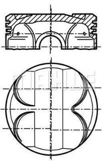 PİSTON 84.00MM STD E46 316I 318I E81 E87 116I  1.6 2.0  00- N45B16  N42B18  N46B16 resmi