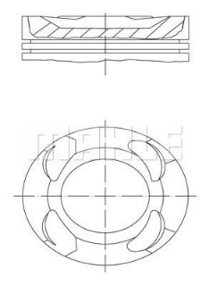 PİSTON 82.00MM STD F20 F21 F30 F36 F48 X1 1.8  15- B38B15 resmi