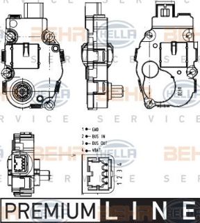 KLIMA AİAR MOTORU (REGULATOR) (87X52X26) W204 S204 C 180 C 180 CGI M 271.910 (İN:AA18000P) resmi