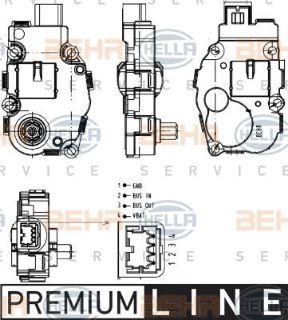 KLIMA AİAR MOTORU (REGULATOR) (87X52X26) W204 S204 C 180 C 180 CGI M 271.910 (İN:AA18000P) resmi