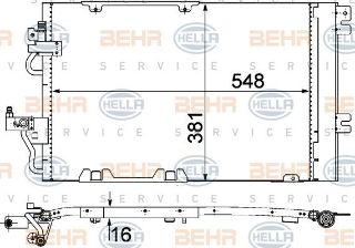 KLIMA RADYATÖRÜ (529X373X17) ASTRA H 1.2 1.6 1.8 04-14 Z12XEP A16XER Z16XER Z18XER (İN:AC378000S) resmi
