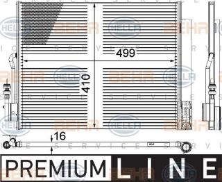 KLIMA RADYATÖRÜ (537X415X16) MERİVA B 1.3 CDTI 1.4 1.7 CDTI 10- A14XER A13DTE A17DT (İN:AC596000S) resmi