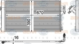 KLIMA RADYATÖRÜ (670X390X16) W639 3.0 3.2 3.5 3.7 2.0 CDI M 112.951 (İN:AC761000S) resmi