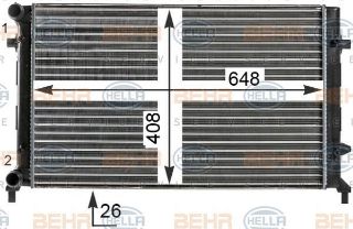 SU RADYATÖRÜ (648X408X26) A3 LEON OCTAVIA JETTA III GOLF V VI 1.4 1.6 05-10 FSI BSE BSF CCSA CMXA BLF (İN:CR30000S) resmi