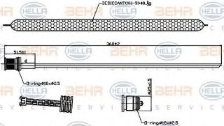 KLIMA TUPU (CAP 368MM) W204 S204 C 180 C 180 CGI  M 271.910 (İN:AD89000S) resmi