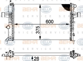 SU RADİATÖRU (MANUEL) ASTRA-G ZAFİRA-A  X16XEL Z16XE   1300257-1300214 (İN:CR227000S) resmi