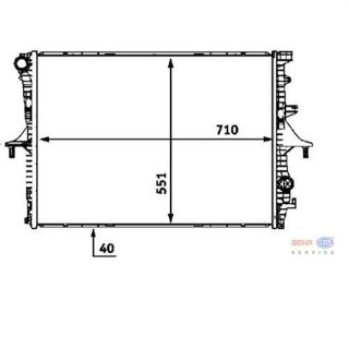 SU RADYATÖRÜ (710X551X40) TOUAREG 3.0 TDI V6 3.2 FSI V6 4.2 V6 Q7 3.0 TFSI 3.6 TFS 4.2 TFSI 06-15 BKJ CJM AXQ BMX (İN:CR571000P) resmi