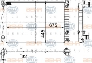 SU RADYATÖRÜ (675X445X32) (OTOMATIK) A6 2.0 TFSI TDI 05 -08 (İN:CR790000S) resmi
