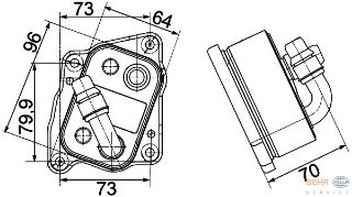 İAG SOĞUTUCU PETEK (96X64X50) E81 E88 E46 E90 E91 N45 B16 A (İN:CLC107000P) resmi