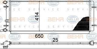 SU RADYATÖRÜ (650X415X23) GOLF IV BORA 1.4 1.6 1.9 TDI 99-04 ALH AEH AKL APF BCB (İN:CR368001S) resmi