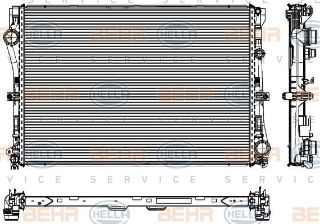 SU RADYATÖRÜ (640X446X26) W205 S205 C 160 C 180 C 200  M 274.910 (İN:CR2101000P) resmi