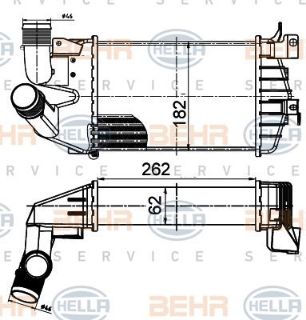 TURBO RADYATÖRÜ (262X182X62) ASTRA H 1.3 CDTI 1.7CDTI 1.9CDTI 05-10 Z13DTH Z17DTL Z17DTH Z19DT Z19DTL (İN:CI510000S) resmi