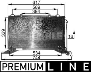 KLIMA RADYATÖRÜ (610X321X16)  W210 S210  E 200 E 200 CDI E 220 CDI M 111.957 (ENO:8FC351037171) resmi