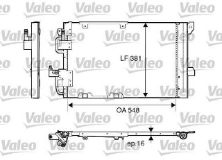 KLİMA KÖNDENSERİ KURUTUCU İLE ASTRA G-ZAFİRA 1.2 16V-1.4 16V-1.6 16V-1.8 16V-2.0 16V 554X380X16 resmi