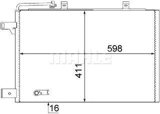 KLIMA RADYATÖRÜ (598X411X16) (MANUEL) W169 W245  A 150 A 170 B 150 M 266.920 (ENO:8FC351301684) resmi