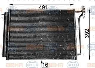 KLİMA KÖNDENSERİ BMW 1 E81/E82/E88 - BMW 3 E90/E91/E92/E93 -BMW X1 E84 -BMW Z4 E89 resmi