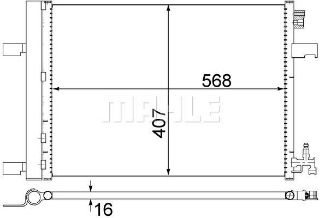 KLIMA RADYATÖRÜ (568X407X16) ASTRA J CRUZE 1.3 CDTI 1.4 1.6 1.7 CDTI 10-  A13DTE A16XER B16XER A14NEL B14NEL A17DTC (ENO:8FC351310614) resmi