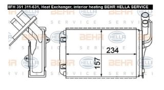 KALORİFER RADYATÖRÜ MGN I-CLİO I-R19 234X157X42 resmi