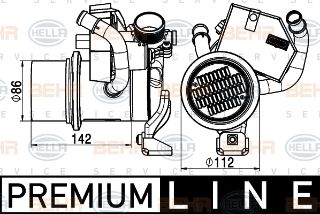 EGR SOĞUTUCU (265X265) PASSAT / AUDI A3 (ENO:8ME376745291) resmi