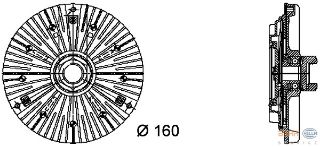 FAN TERMİĞİ BMW E30 324D E36 318TDS E34 524TD 525TD 525TDS OMEGA 2.5TD resmi