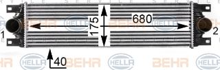 TURBO RADYATÖRÜ (135X955) RENAULT MASTER II 97- (ENO:8ML376700644) resmi