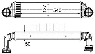 TURBO RADYATÖRÜ (540X127X50) E46 E83 M47 D20 (204D1) (ENO:8ML376988064) resmi