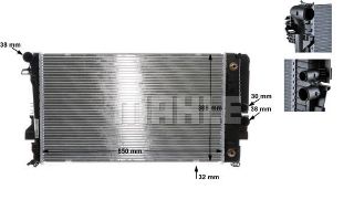 SU RADYATÖRÜ (650X388X32) (OTOMATIK) W639  3.5 3.7 2.0 CDI  M 272.978 (ENO:8MK376756134) resmi