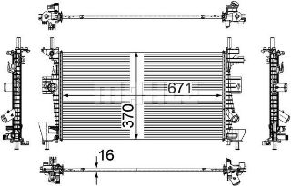 SU RADYATÖRÜ (165X900) FORD FOCUS (ENO:8MK376783601) resmi