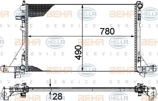 SU RADYATÖRÜ (150X1180) RENAULT MASTER (ENO:8MK376787421) resmi