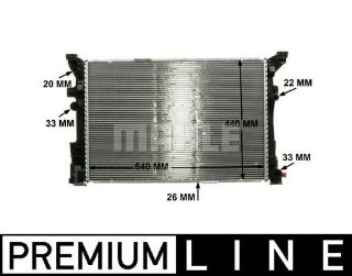 SU RADYATÖRÜ 640X43826)  W176 W246 C117 W242 A 160 A 180 A 200 M 270.910 (ENO:8MK376924021) resmi