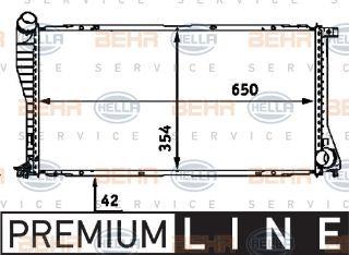 SU RADYATÖRÜ (650X354X42) E39 E38 M47 D20 (204D1) (ENO:8MK376712391) resmi