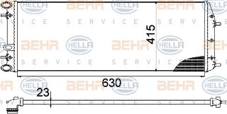 SU RADYATÖRÜ (630X415X23) POLO CORDOBA FABİA 1.4 TDI  05-11  AMF BMS (ENO:8MK376717704) resmi
