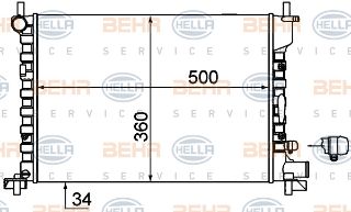 SU RADYATÖRÜ (510X750) FORD FİESTA IV (ENO:8MK376714244) resmi