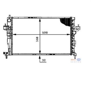 SU RADYATÖRÜ (152X940) OPEL CORSA C (ENO:8MK376714381) resmi