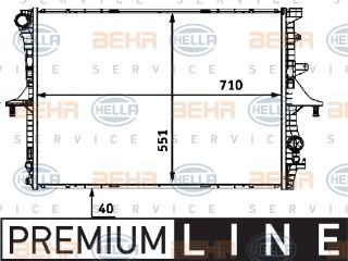 SU RADYATÖRÜ (710X551X40) (MANUEL) TOUAREG 2.5 TDI 03-10 BAC BPE  (ENO:8MK376718781) resmi