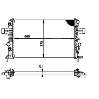 SU RADYATÖRÜ ASTRA G ZAFİRA A (AN2)  Z14XEP Z16XEP (TWINPORT)  1300270 (ENO:8MK376719061) resmi