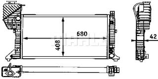 SU RADYATÖRÜ (150X1015) MB SPRINTER 2-T/3-T (ENO:8MK376721444) resmi