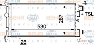 SU RADYATÖRÜ (KLIMASIZ) CORSA B  X10XE  X12XE  1300173 (ENO:8MK376722444) resmi