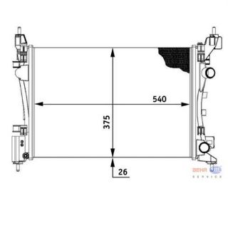 SU RADYATÖRÜ (140X780) OPEL CORSA D (ENO:8MK376728791) resmi