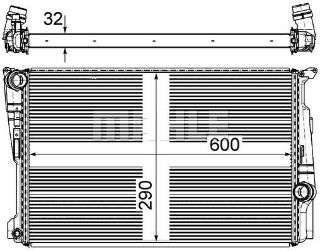 SU RADYATÖRÜ (600X390X32) (OTOMATIK) F25 F26 N20 B20 A (ENO:8MK376743471) resmi